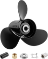 VEVOR Outboard Propeller, Upgrade OEM 15 Spline Tooth Aluminum Outboard Boat Propeller Fit Mercury Engines 40-140 HP, 4-1/4" Gearcase, 3-Blade, RH (Right Hand Rotation), OEM Parts No. 48-77346A45