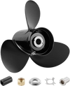 VEVOR Outboard Propeller, Upgrade OEM 15 Spline Tooth Aluminum Outboard Boat Propeller Fit Mercury Engines 40-140 HP, 4-1/4" Gearcase, 3-Blade, RH (Right Hand Rotation), OEM Parts No. 48-77344A45