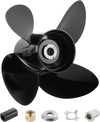 VEVOR Outboard Propeller, Upgrade OEM 15 Spline Tooth Aluminum Outboard Boat Propeller Fit Mercury/Mariner Engines 135-300 HP, 4-3/4" Gearcase, 4-Blade, RH (Right Hand Rotation), OEM No. 48-8M0084495