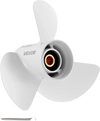 VEVOR Outboard Propeller, Upgrade OEM 15 Spline Tooth Aluminum Outboard Boat Propeller Fit Yamaha Engines 60-130 HP, 4-1/4" Gearcase, 3-Blade, RH (Right Hand Rotation), OEM Parts No. 6E5-45947-00-EL