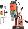 VEVOR Magnetic Drill Press, 1400 W, 2 in Boring Diameter, 2810 lbf Power Portable Mag Drill Press, 0–800 RPM Adjustable Speed, with Weldon Shank, for Metal Surface, Industrial and Home Improvement