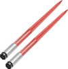 VEVOR Pair Hay Spear 43" Bale Spear 3000 lbs Capacity, Bale Spike Quick Attach Square Hay Bale Spears 1 3/4", Red Coated Bale Forks, Bale Hay Spike with Hex Nut & Sleeve for Buckets Tractors Loaders