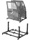 VEVOR Jeep Door Storage Cart, 4 Doors Moveable Storage Cart Rack with Thickened Rubber Cushion, Sturdy Car Door Holder Cart Fit for Jeep Wrangler JK JKU JL Gladiator
