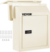VEVOR Through-The-Door Locking Drop Box, 11.8\'\'x4.3\'\'x14.2\'\' Door Drop Box, Door Slot Mailbox with 1.77\'\' Chute & Code Lock, Rainproof Steel Mail Catcher for Depositing Mail, Keys, Rents, Chec
