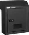 VEVOR Through The Door Key Drop Box, Heavy Duty Steel Through the Door Mailbox with 12" Combination Lock, Mail Drop Box, Black