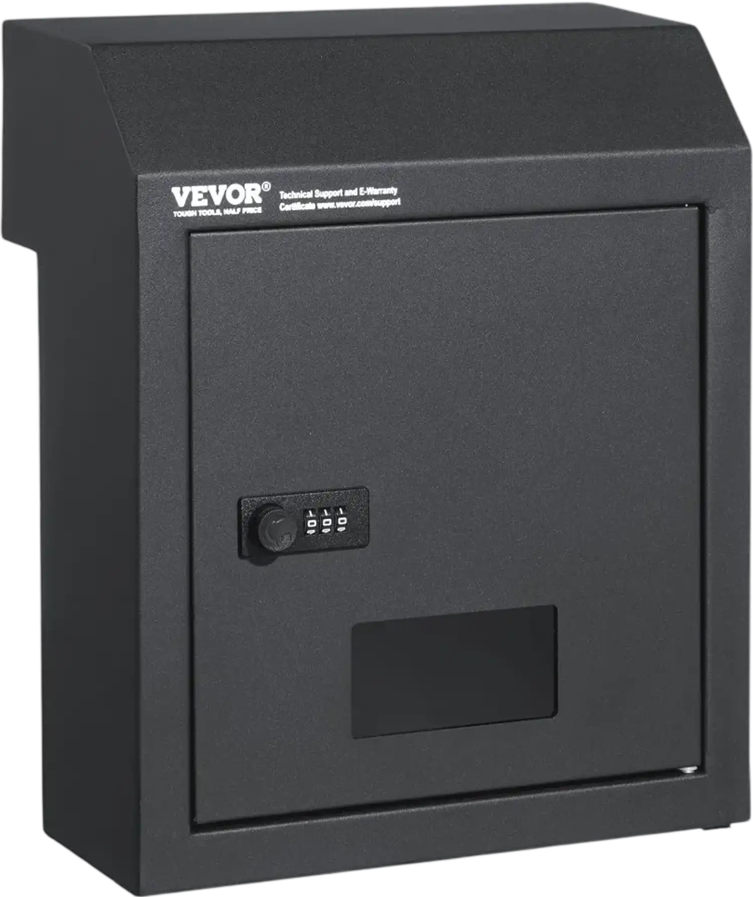 Vevor Mailbox Through-the-Door Key Drop Box Dark Gray New