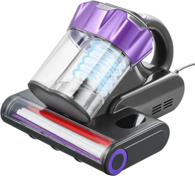 Vevor Mattress Vacuum Cleaner 550W 18KPa HEPA Filter Heating Gray New
