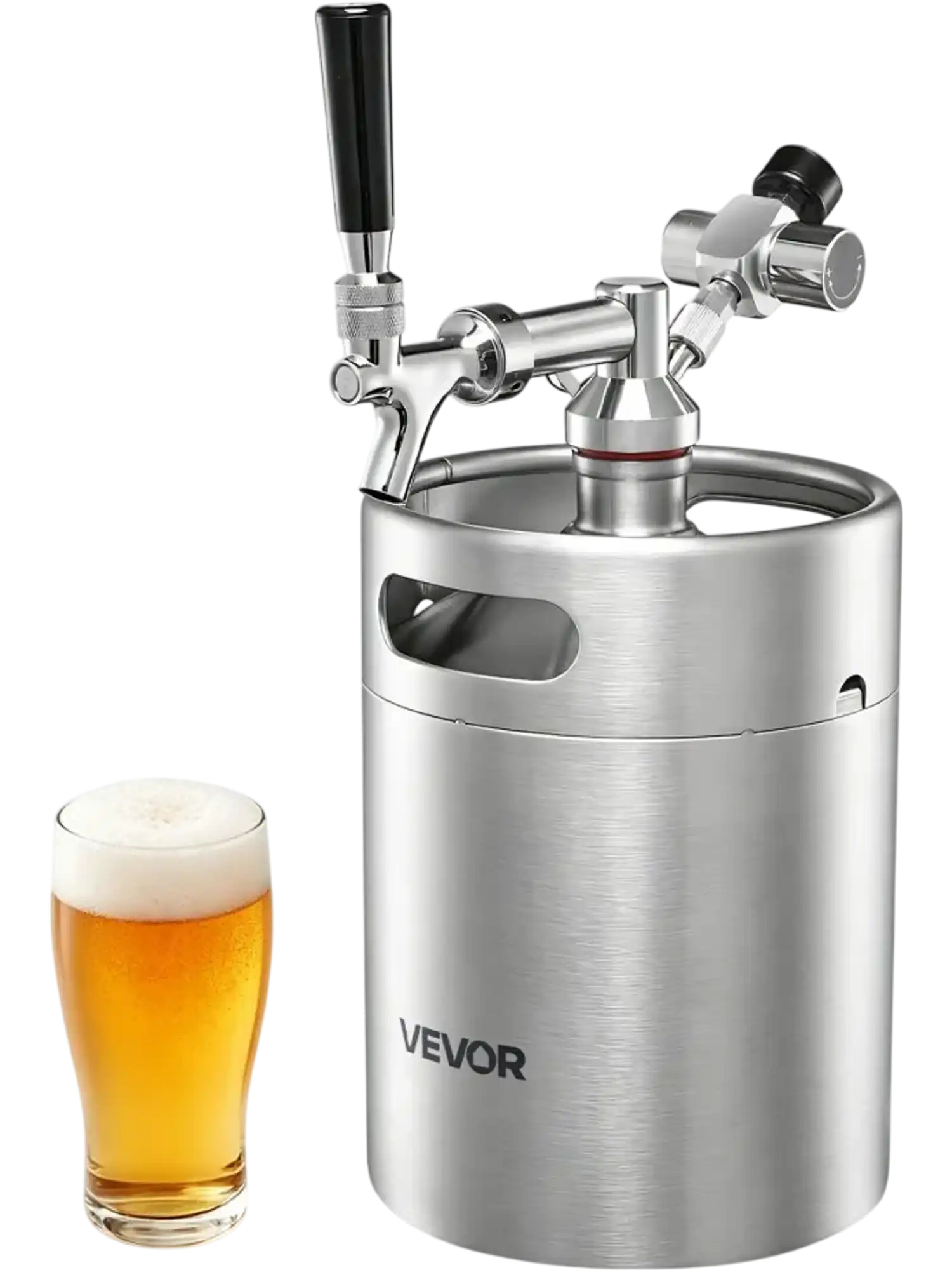 Vevor Mini Keg 128 oz Pressurized Growler Tap System New
