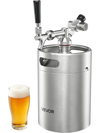 VEVOR 170oz Mini Keg, Pressurized Growler Tap System, 304 Stainless Steel Beer Kit, with Co2 Regulator, Self-Closing Faucet, Keeps Fresh and Carbonation for Homebrew, Craft and Draft Beer