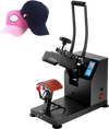 VEVOR Heat Press 6x3.75Inch Curved Element Hat Press Clamshell Design Heat Press for Hats Rigid Steel Frame No Stick Digital LCD Timer and Temperature Control (6x3.75Inch Clamshell Design)