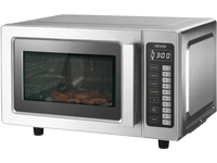 VEVOR Countertop Microwave Oven, 0.9 Cu Ft, 1000W Digital Stainless Steel Microwave Oven with Touchscreen, 10 Cooking Presets, 5 Power Levels, Multi-Lock Door & Easy Clean Interior for Commercial Use