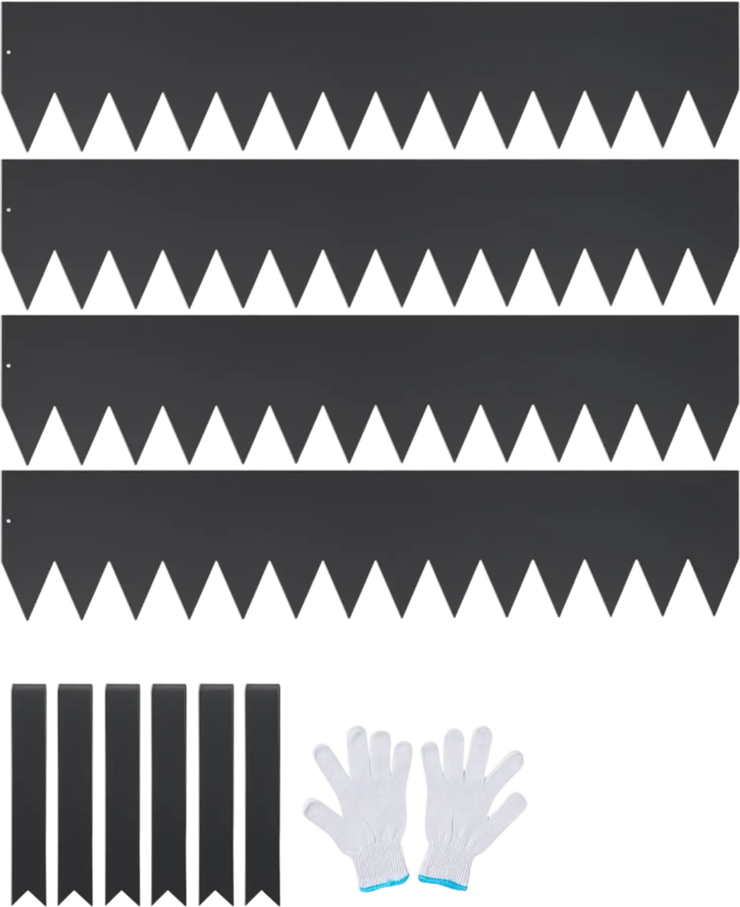 Vevor Landscape Edging Steel Garden Border 4-Pack 40