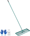 VEVOR Lawn Leveling Rake, 36"x10" Level Lawn Tool, Heavy-duty Lawn Leveler with 78" Steel Extended Handle, Yard Leveling Rake Suit for Garden, Golf Lawn, Farm