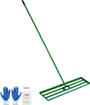 VEVOR Lawn Leveling Rake, 48"x10" Level Lawn Tool, Heavy-duty Lawn Leveler with 78" Steel Extended Handle, Yard Leveling Rake Suit for Garden, Golf Lawn, Farm
