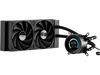 VEVOR CPU Liquid Cooler, AIO CPU Water Cooler - 120mm PWN Fans, Pump, 1.8'' Display, Max. 2200RPM CPU Cooling Fan, Efficient Black PC Water Cooler for Intel 115X/1366/2011/1700/1200, AMD AM4/AM5