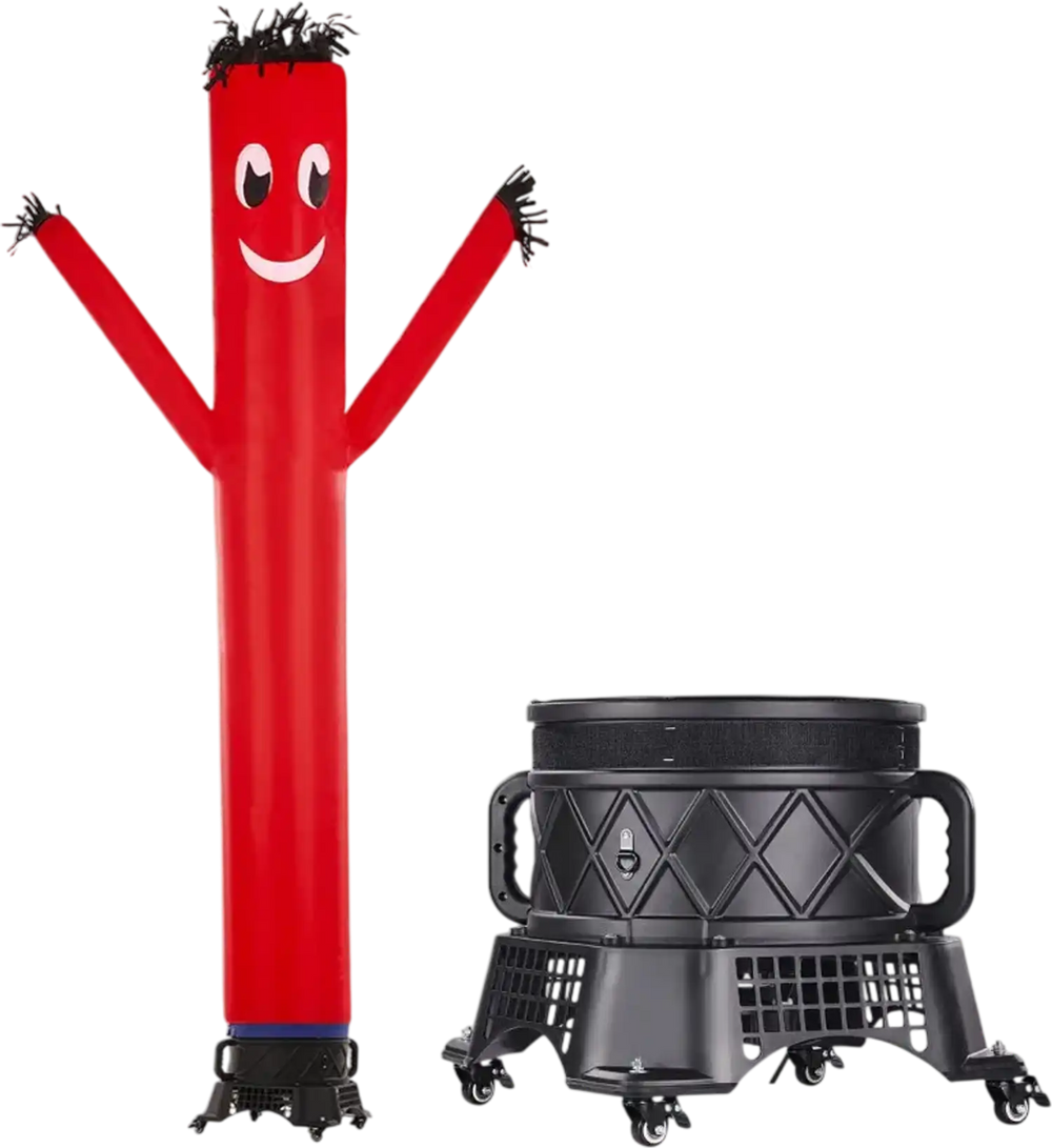VEVOR Inflatable Tube Man Set, 10 ft Tall, Wacky Waving Inflatable Dancing Tube Guy with 9/10 HP Blower, PP Shell IPX3 Waterproof Blower Fan, for Outdoor Advertising Business Store Party