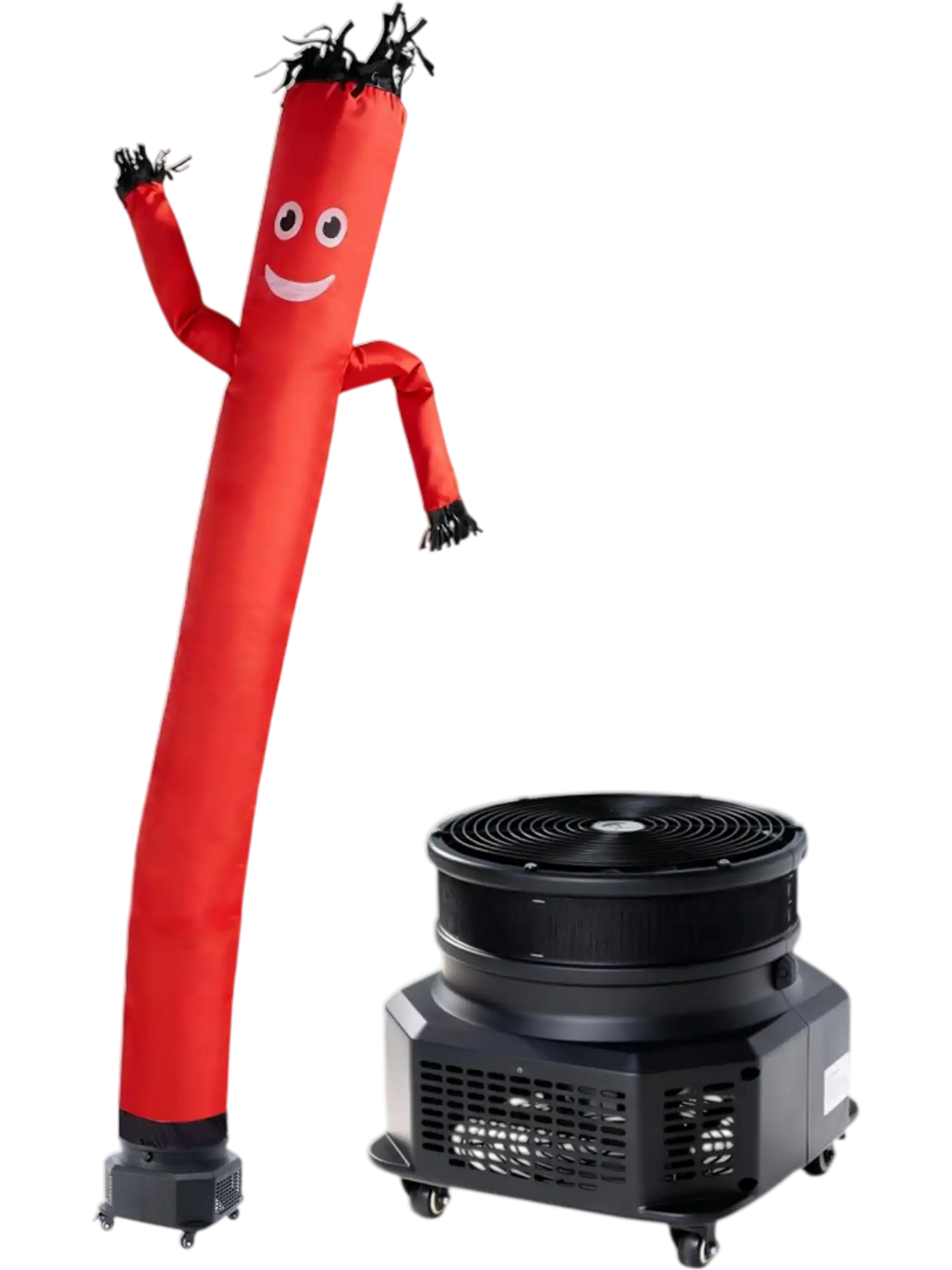 VEVOR Inflatable Tube Man with Blower, 10 ft Tall, Wacky Waving Wind Flying Inflatable Dancing Tube Guy with 3/4 HP IPX3 Waterproof Blower Fan, for Outdoor Advertising Business Store Decoration, Red