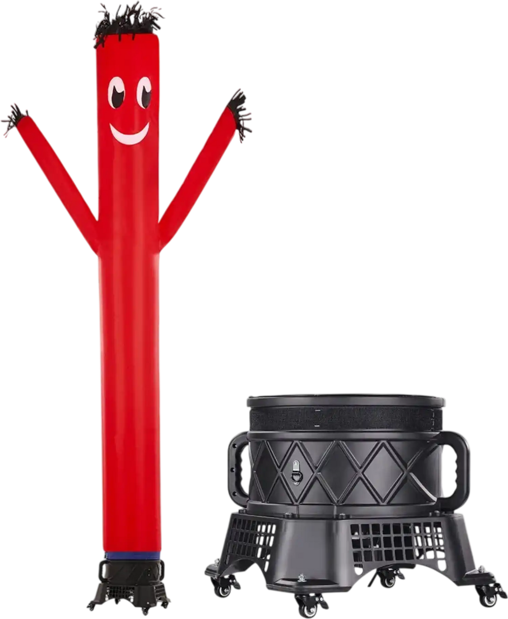 VEVOR Inflatable Tube Man Set, 20 ft Tall, Wacky Waving Inflatable Dancing Tube Guy with 1 HP Blower, PP Shell IPX3 Waterproof Blower Fan, for Outdoor Advertising Business Store Party