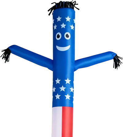 Vevor Inflatable Tube Man 20' Patriotic Stars & Stripes Wacky Waving Dancing Air Puppet New