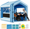VEVOR Inflatable Paint Booth, 9.84 x 8.2 x 8.2 ft, Inflatable Spray Booth with 550W Powerful Blower and Air Filter System, Triangular Roof, for Painting Bicycle, Motorcycle, Automotive Sheet Metal
