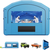 VEVOR Inflatable Paint Booth, 21 x 13 x 10 ft, Portable Spray Booth with 1100W Powerful Blower and Large Filter Cotton, Arched Roof Blow Up Painting Tent for Mid-Size Pickup Truck, Large Furniture