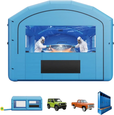 Vevor Inflatable Paint Booth 21' x 13' x 10' Portable Spray Booth for Pickup Trucks & Furniture New