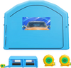 VEVOR Inflatable Paint Booth, 26 x 15 x 10 ft, Portable Spray Booth with 750W+950W Blowers and Large Filter Cotton, Arched Roof Blow Up Painting Tent for Full-Size Pickup Truck, Small Speedboat, Blue