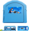 VEVOR Inflatable Paint Booth, 20 x 10 x 8 ft, Portable Spray Booth with 480W+750W Blowers, Large Filter Cotton, Changing Area, Arched Roof Painting Tent for Bike, Motorcycle, and Furniture, Blue