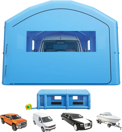 Vevor Inflatable Paint Booth 33 x 20 x 13' Portable Spray Booth with Changing Area New