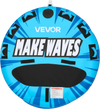 VEVOR Towable Tubes for Boating, 3-Rider Inflatable Boat Tubes and Towables, 510lbs Capacity Water Sport Tube for Boat to Pull - with Anti-Slip Pad, Full Nylon Cover, Padded Handles & Safety Valve