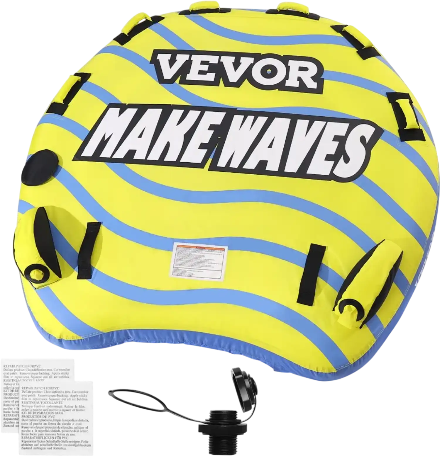 Vevor Towable Tube 3-Person Inflatable Boating Tube New