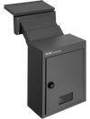 VEVOR Through The Wall Drop Box, Heavy Duty Steel Through the Wall Mailbox with 2.8-7.9" 13" Combination Lock, 12.5x6.3x16.9" Mail Drop Box, Black