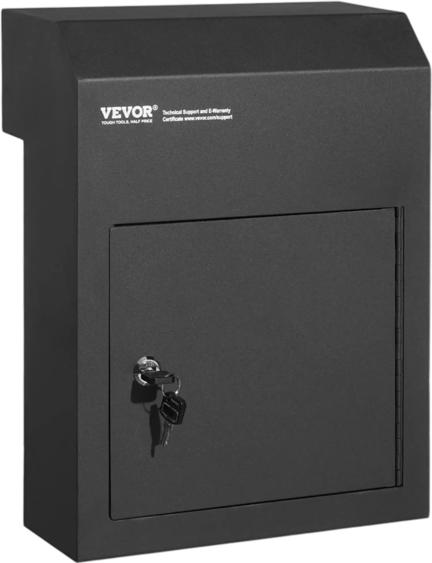 Vevor Mailbox Through-the-Door Key Drop Box Black New