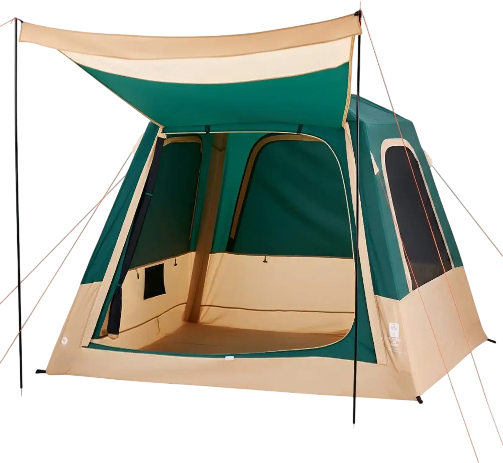 Vevor Camping Tent 4-Person Inflatable Cabin Tent with Rechargeable Pump Green New