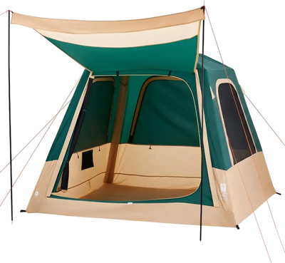 Vevor Camping Tent 4-Person Inflatable Cabin Tent with Rechargeable Pump Green New