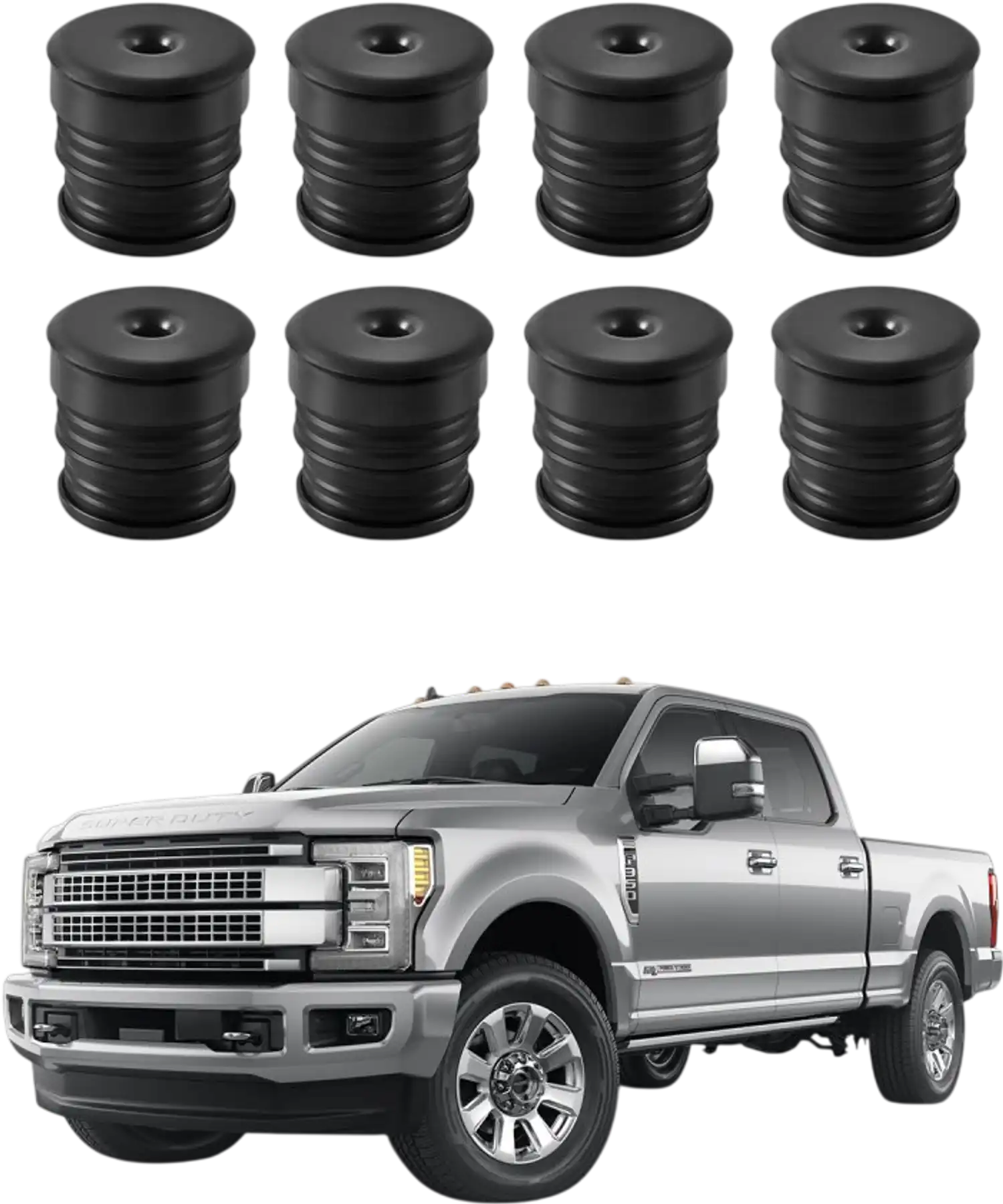 Vevor Body Mount Bushing Kit 64-Pc for 2008-2016 Ford F250 F350 Super Duty Black New