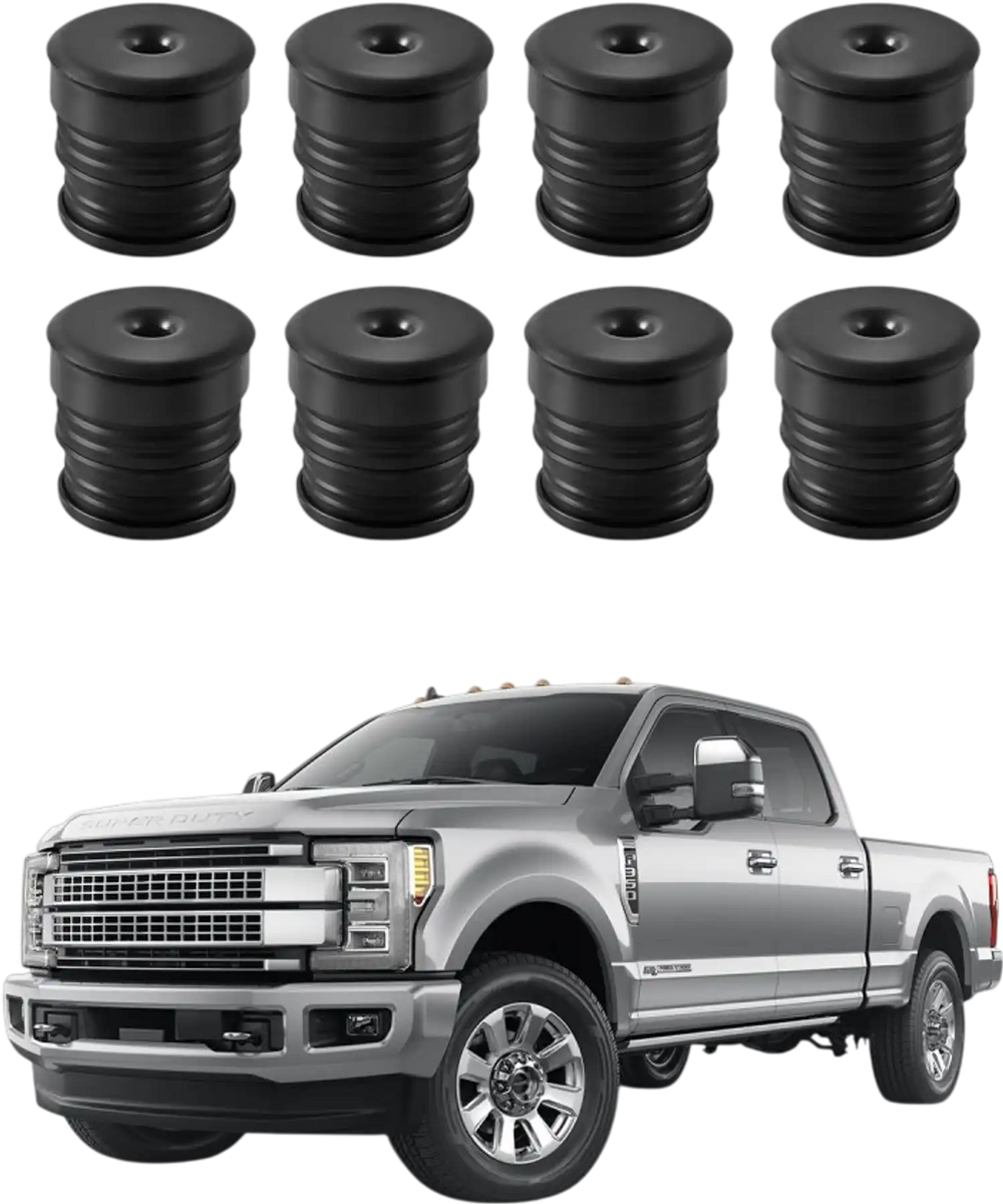 VEVOR Body Mount Bushing Kit, Compatible with 2008-2016 F250 F350 Super Duty, 64 PCS Silicone Body Mount Kit, Quick Replacement, Durable Components for Improving Bumpy Driving Performance, Black