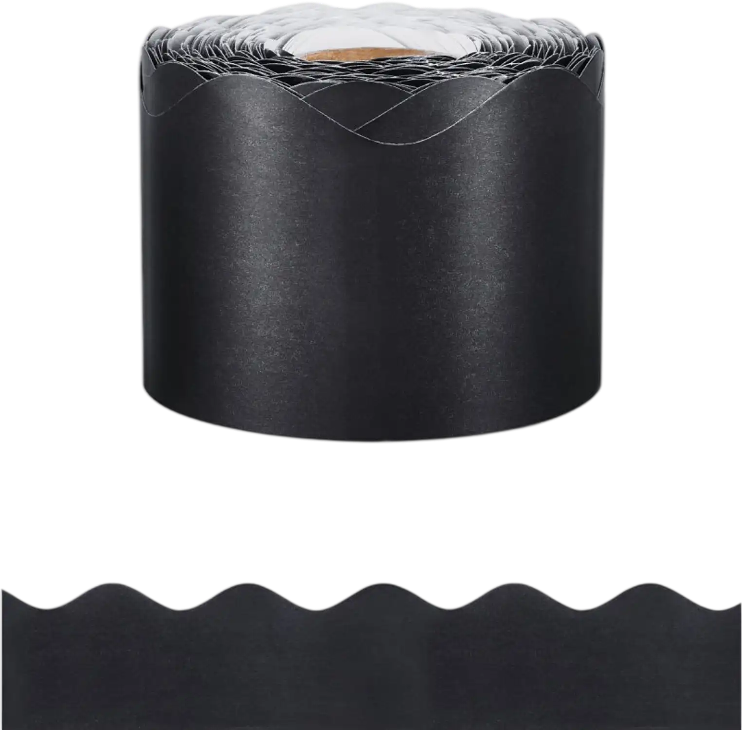 Vevor Bulletin Board Border Trim 65.6' Scalloped Black New