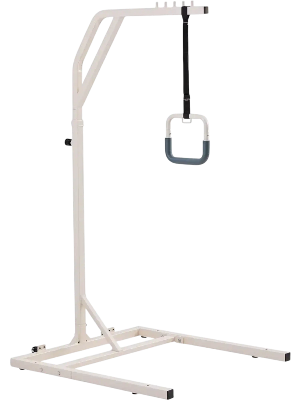 VEVOR Trapeze Bar for Bed Mobility, Height-Adjustable Free Standing Trapeze Bar with 2 Wheels, 300LBS Capacity Bed Pull Up Assist for Elderly Disabled, Ideal for Hospital, Nursing Home & Home Care