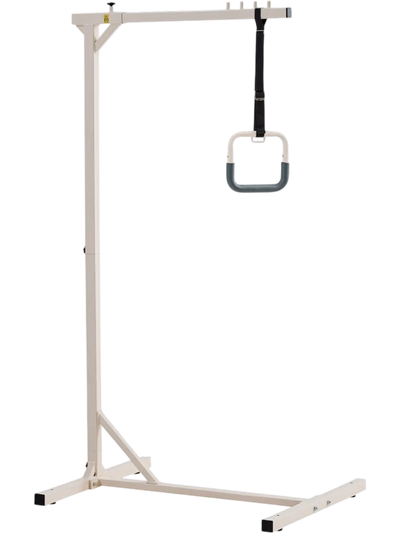 VEVOR Trapeze Bar for Bed Mobility, Heavy-Duty Steel Free Standing Trapeze Bar 250 LBS Weight Capacity, Hospital Bed Pull Up Assist for Elderly & Disabled, Ideal for Hospitals, Nursing Home, Home Care
