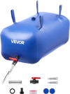 VEVOR Water Storage Bladder 30 Gallon Large Capacity Water Bag, Portable & Collapsible Soft Waters Container, Leakproof & Tear-Resistant PVC Emergency Waters Storage Tank for RV Truck & Outdoor Use