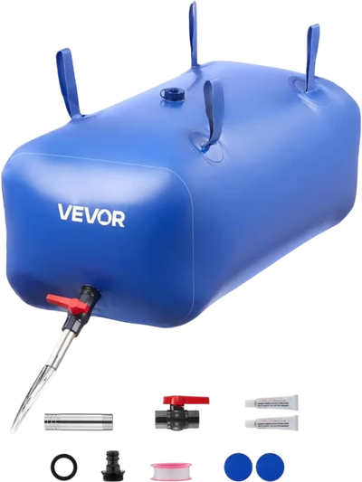 Vevor Water Storage Bladder 30 Gallon Portable Collapsible Water Bag New