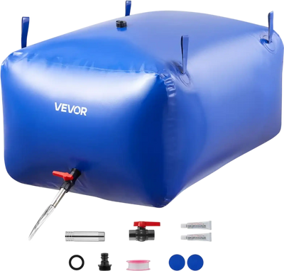 Vevor Water Storage Bladder 105.7 Gal Portable Collapsible PVC Water Bag New
