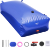 VEVOR 1000L/264 Gallon Water Storage Bladder, RV Water Tank, 1000D Blue PVC Collapsible Water Storage Containers, Large Capacity Soft Water Bag, Portable Water Bladder, Fire Prevention, Camping