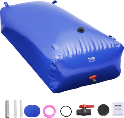 Vevor Water Storage Bladder 264 Gallon Collapsible PVC Portable Water Tank New