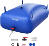 VEVOR Water Storage Bladder, 87.2 Gal Collapsible Water Storage Bag, Wear-Resistant 1000D PVC Soft Waters Bag, Leakproof Camping Tank Containers for Garden Irrigation RV Emergency Use, Blue