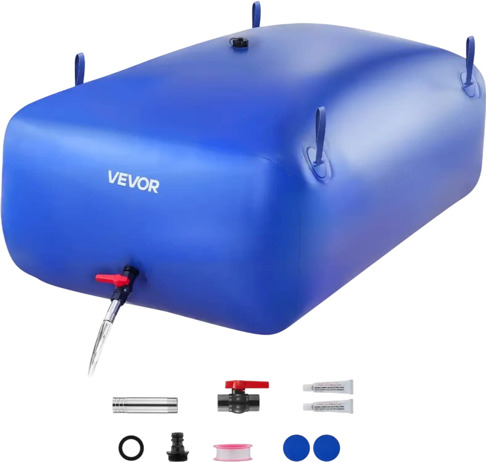 Vevor Water Storage Bladder 142.7 Gal Collapsible Blue New