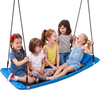 VEVOR Platform Tree Swing for Kids and Adults 700 lbs 60" Rectangle Blue, for Backyard Outdoor & Indoor, 900D Oxford Fabric Giant Seat with 2 Hanging Straps, Adjustable Ropes and Curved Edge Design
