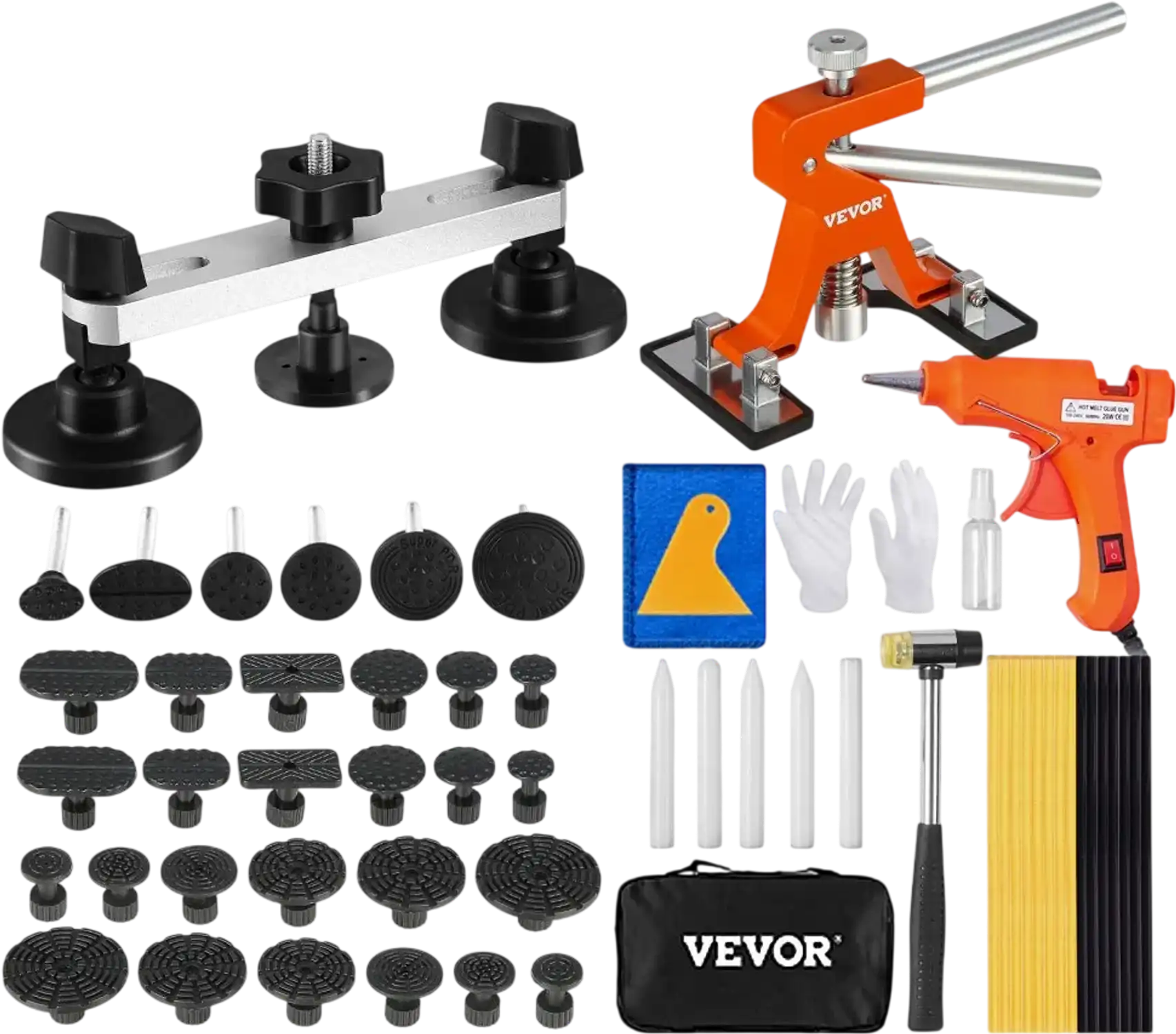 Vevor Dent Repair Kit Paintless Dent Removal Tool Set 56-Pc New