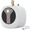 VEVOR Electric Mini-Tank Water Heater 4-Gallon Tank, 1440W Hot Water Boiler Storage, Safety Temperature Pressure Valve Easy Install, for Kichen Bathroom Restaurant, Shelf Wall Mounted